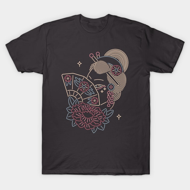 Geisha T-Shirt by mikehilldesign